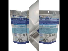 13x18 + 4cm Aluminium Foil Ziplock Bag , Resealable Food Grade Pouch Bags 60microns