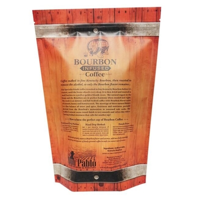 Moisture Proof Biodegradable Coffee Packaging Bags Stand Up Pouch