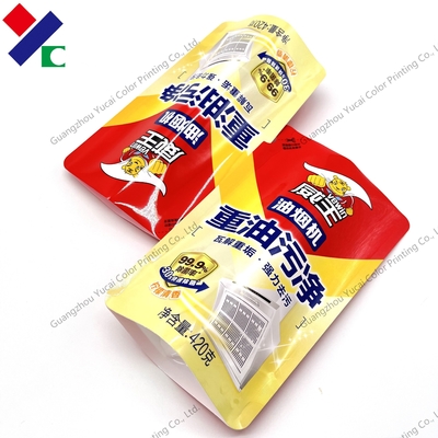 Double Layer Ny Pe Non Leaking Stand Up Pouch Liquid Laundry Detergent 250ml